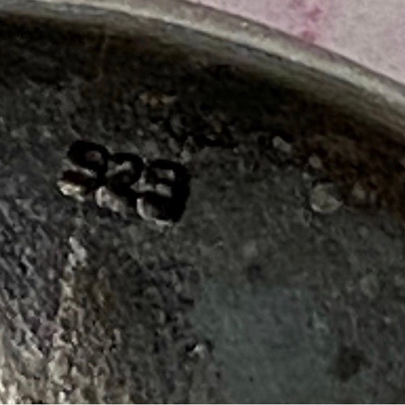 VTG Large Sterling Marcasite Heart Lock & Key Pendant - Picture 5 of 5